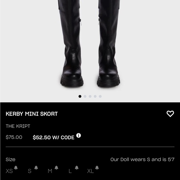 The Kript metallic skort top set - Picture 16 of 16